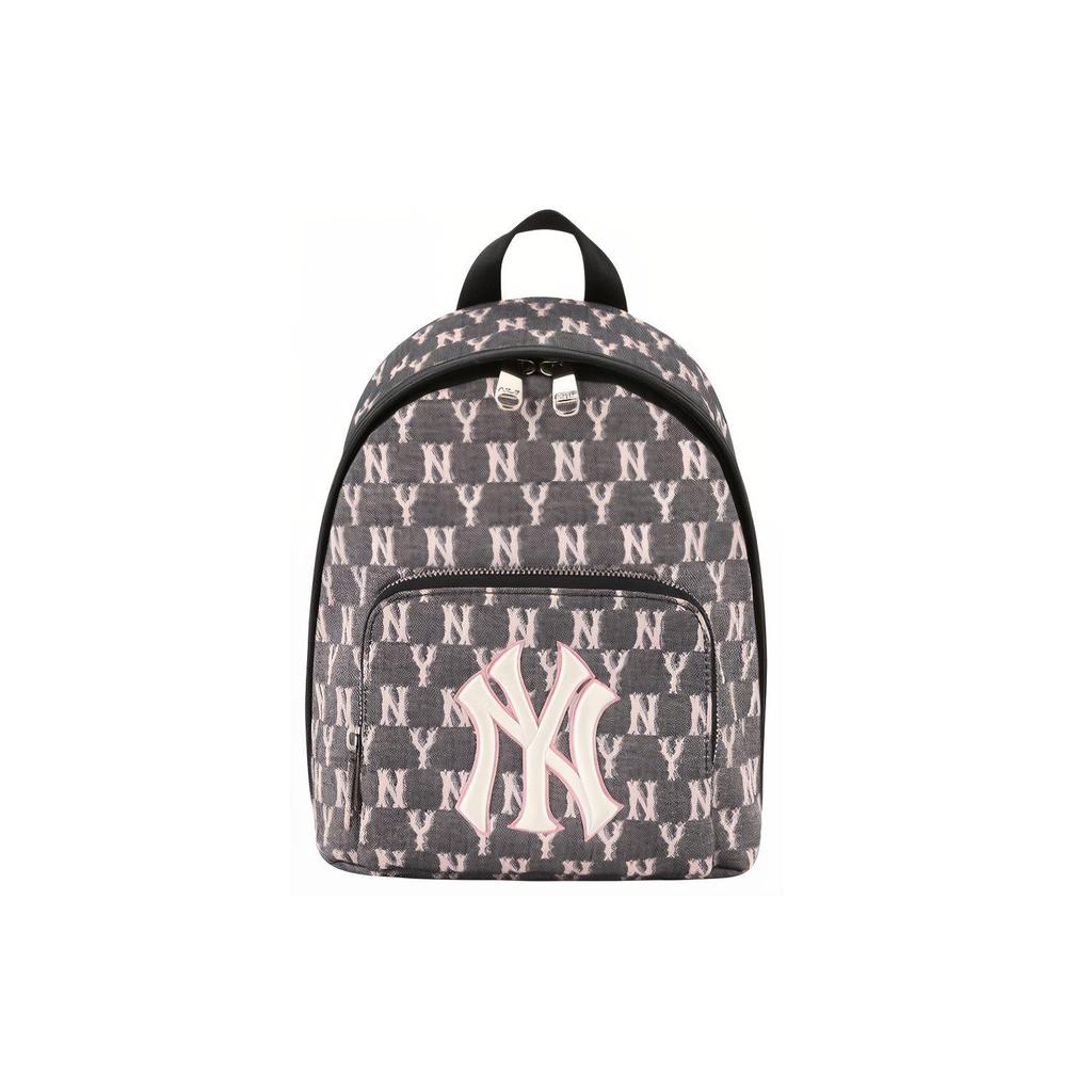 New MLB Monogram Collection Polyester Backpack Mini Unisex Dirty Pink 32BG22011-50L