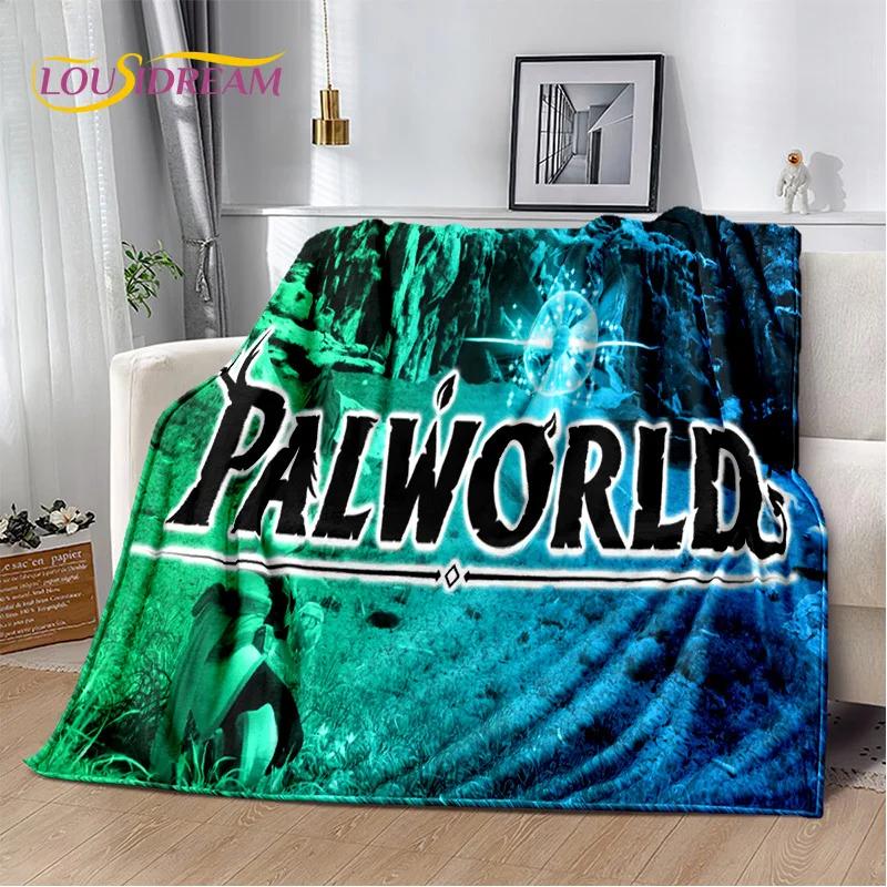 Coperta Palworld Gioco Cartone Animato 3D, Morbida Coperta Plaid per Casa Camera da Letto Letto Divano Picnic Viaggio Ufficio Coperta di Riposo Bambini