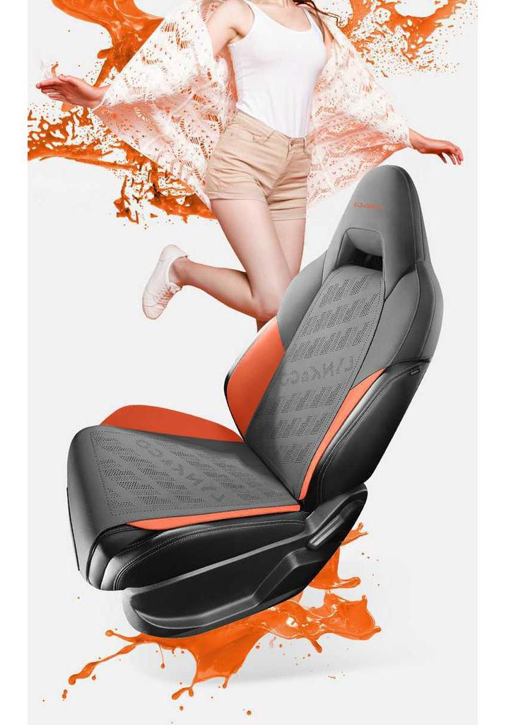 Lynk & Co 01 Universal Suede Car Seat Cushion - Four Seasons, Half Surround