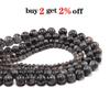 1 hebra/lote 4 6 8 10 12 mm labradorita Piedra Natural espectrolita negra cuentas espaciadoras sueltas redondas para fabricación de joyería DIY pulsera