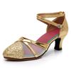 Gold Silver Ladies Ballroom Dancing Shoes Middle Heel Modern Latin Dance Shoes Party Wedding Shoes 5.5cm