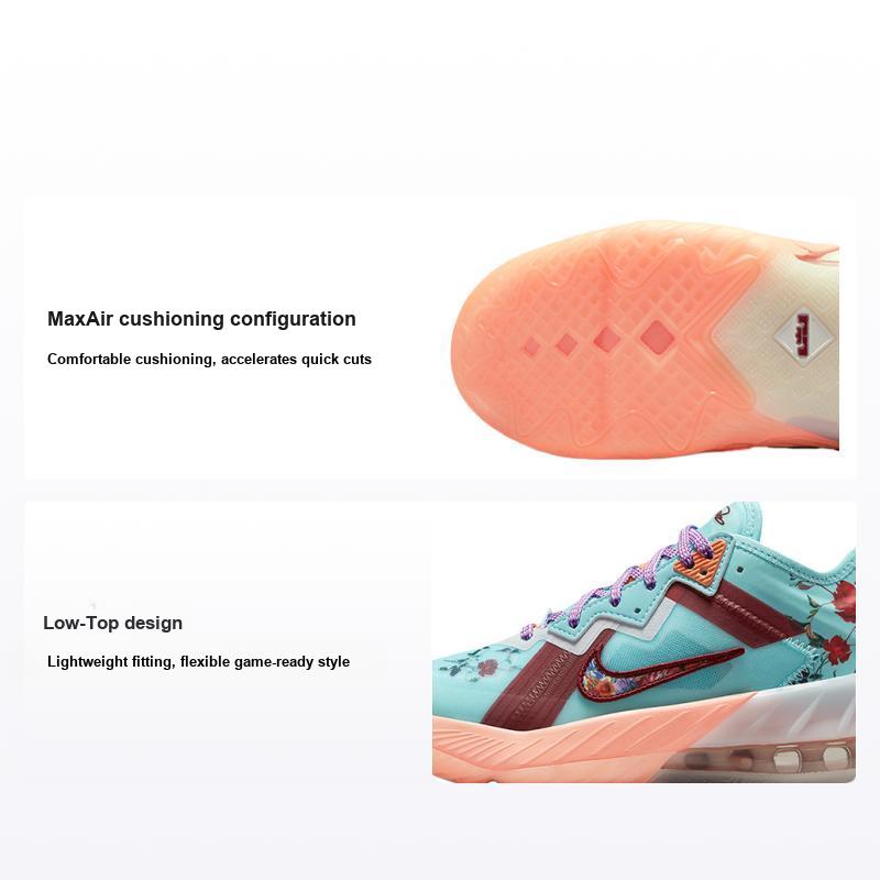 Mimi Plange x Nike LeBron 18 Low GS Daughters Chaussures pour Enfants Bleu Psychic-Blue Violet-Shock DN4177-400