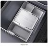 Compatible Tesla Central Console Silicone Storage Box: Original Color, Convenient Lower Console Storage Solution.