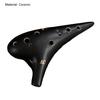 Ocarina 12 Hål Musiksamling Keramisk Mini Alto C Ocarina Instrument för Nybörjare