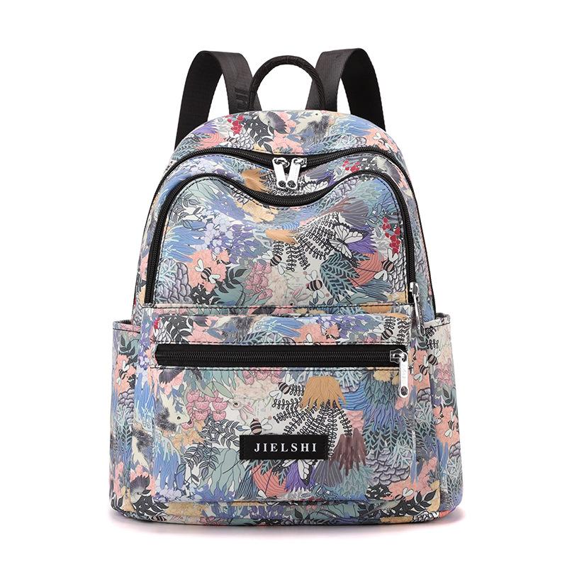 

Водоотталкивающая сумка из нейлоновой ткани Легкая сумка Рюкзак с принтом Jielangshi Модная женская дорожная сумка для поездок