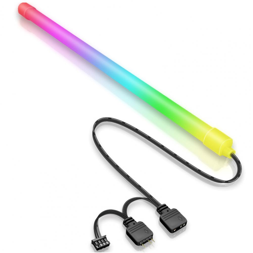 1 Set Essential Motherboard Light Strip  5V ARGB Sync Good Heat Dissipation LED Strip Lamp  RGB PC Motherboard LED Strip