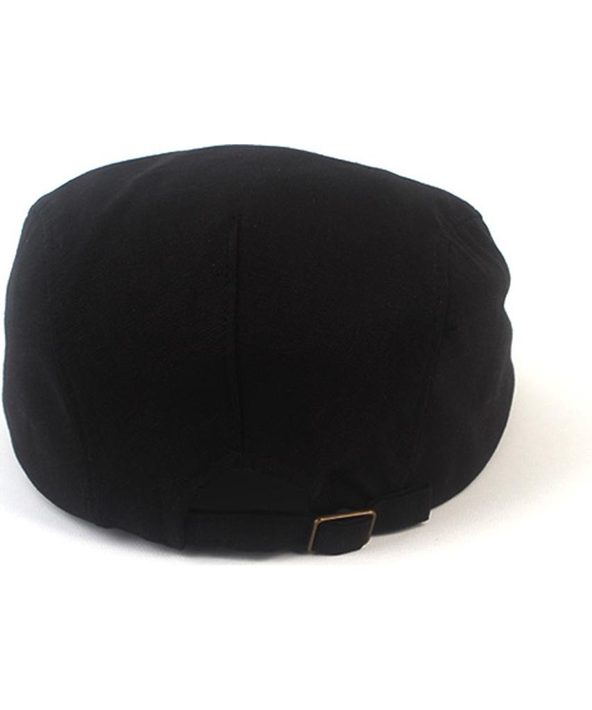 Simple Linen Black Hunting Cap Beret