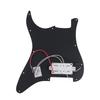 Yibuy Black Metal PVC Pickguard for 1 Humbucker Electric 3 Layers with 11 Mounting Easy Repair Noiseless & Pre-Wired Guitar, Holes, Process,