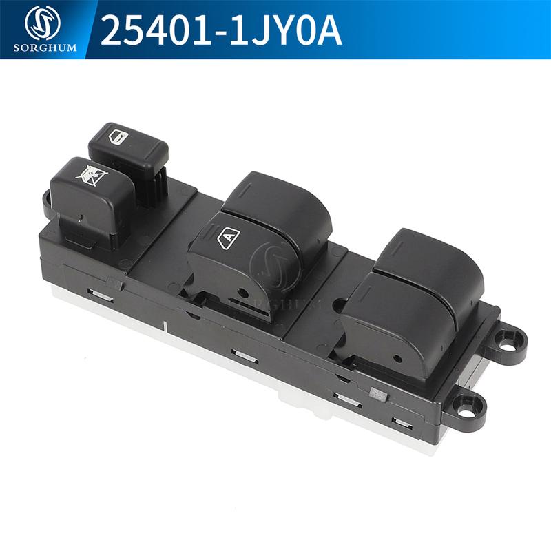Master Window Switch For Nissan Tiida Versa Teana Rogue Pathfinder 2004 Passenger Glass  Lifter Button 25401-1JY0A 25411-AX010