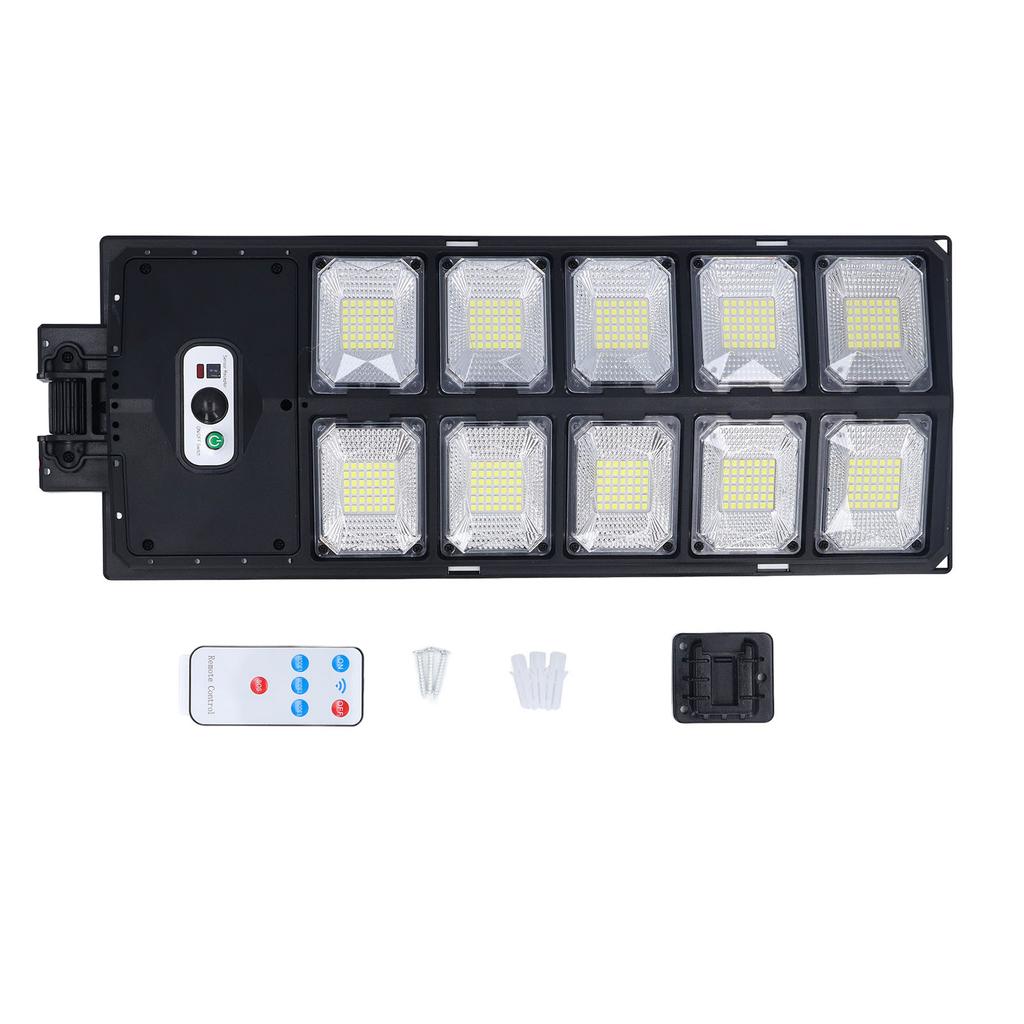 Solar Powered Street Light Waterproof Energy Saving Outdoor Patio Lamp with Remote Control for Yard