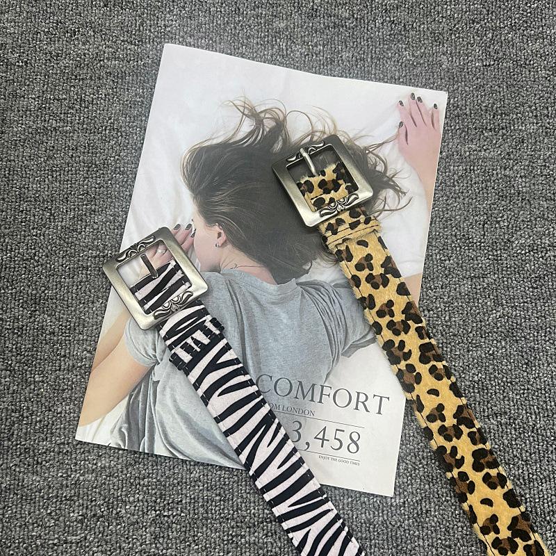 2025 New Luxury Brand Leopard Snake Zebra Pattern Belts for Women Men Cricle Pin Golden Buckle Y2k Belts for Dress Jeans Suits