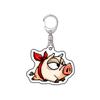 Harajuku MapleStory Kawaii E Hot Game Fans Souvenir Blue Snail Mushroom Bat Keychain