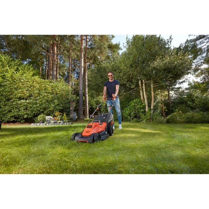 Tondeuse Électrique Filaire - BLACK&DECKER - BEMW471BH-QS - 1600W - 38cm De Coupe