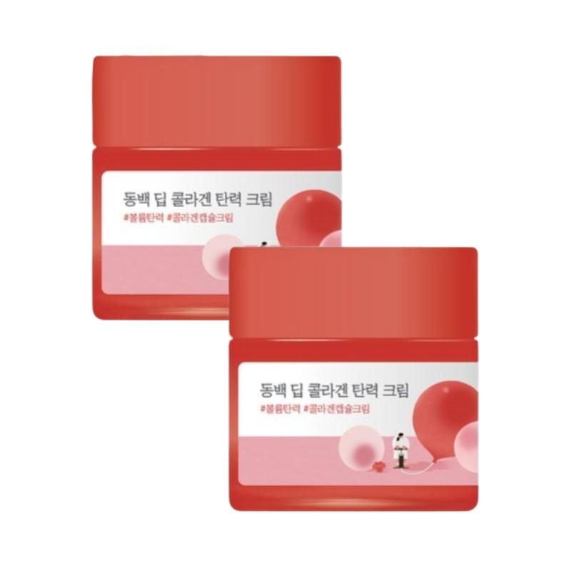 ROUND LAB Camellia Deep Collagen Firming Cream 50ml – Rich Elasticity Care Cream with Multi Collagen & Retinal HPR