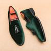 Luxury Designer New Fashion Pointed Velvet Tassels Shoes For Men Casual Loafers Formal Dress Footwear Sapatos Tenis Masculino