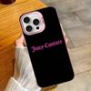 J-Juicy C-Couture Handyhülle für iPhone 17 16 15 14 13 12 11 Pro Max Plus Farbe Silber Hülle