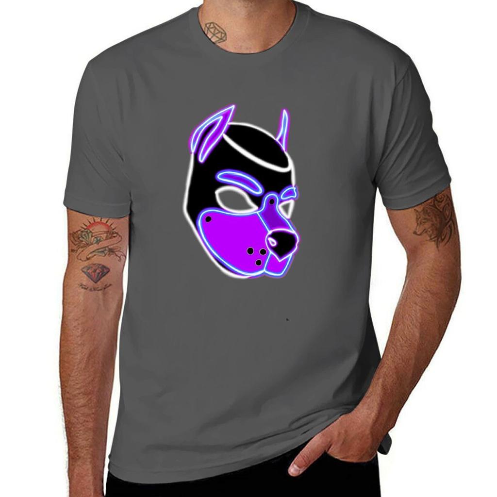 Purple Pup T-Shirt cute clothes Blouse quick drying customs design your own mens graphic t-shirts funny