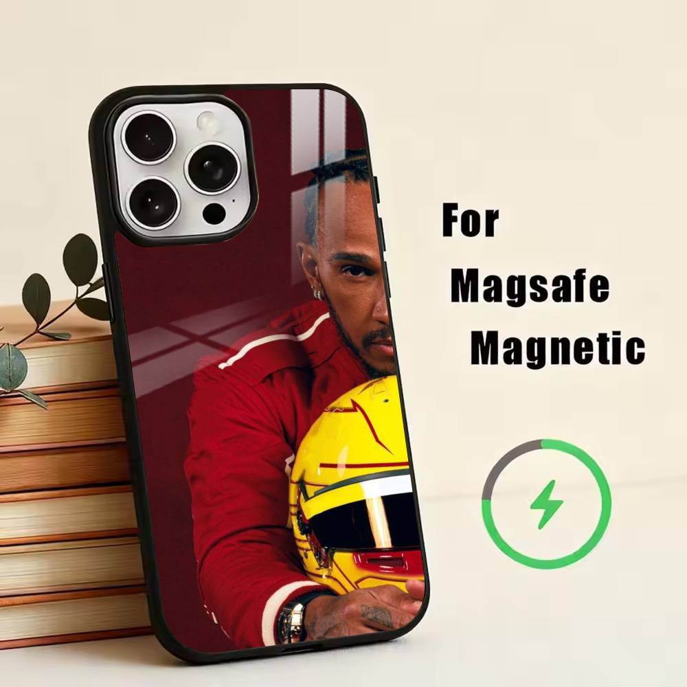 44 L-Lewis H-Hamilton Phone Case For iPhone17,16,15,14,13,12,11 Plus,Pro Magnetic with Magsafe Wireless Charging