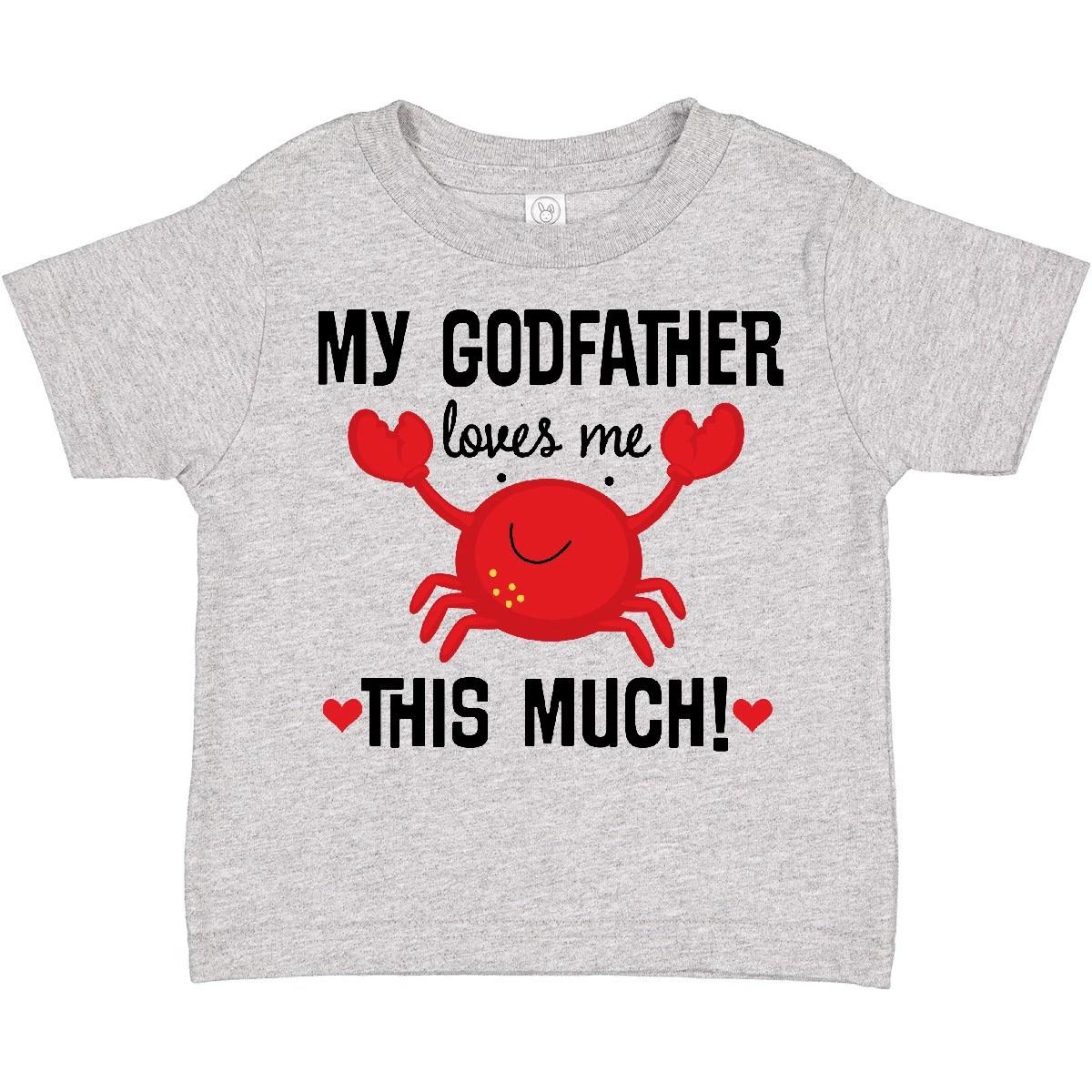 Inktastic Godson My Godfather Loves Me Toddler T-Shirt Godchild Clothes Clothing 130