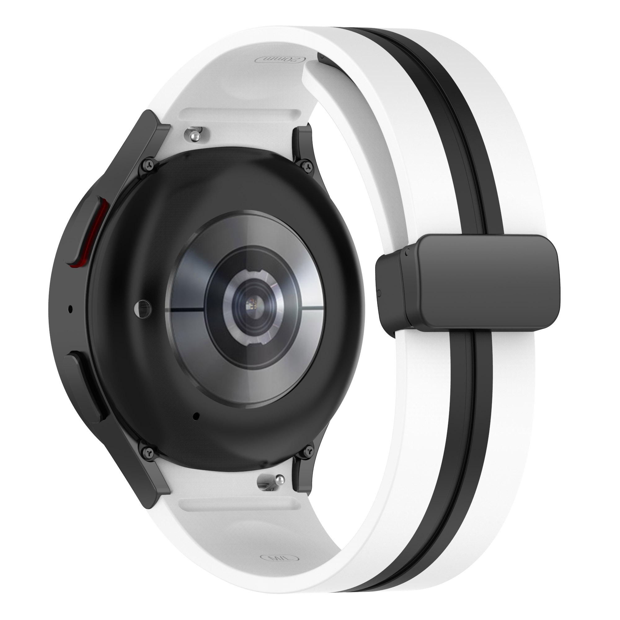 

Оригинальный силиконовый ремешок для Samsung Galaxy Watch 7 6 5 4 44мм 40мм/5 pro 45мм Магнитный браслет часы 6 Classic 43мм 47мм ремешок Watch 7 6 5 4