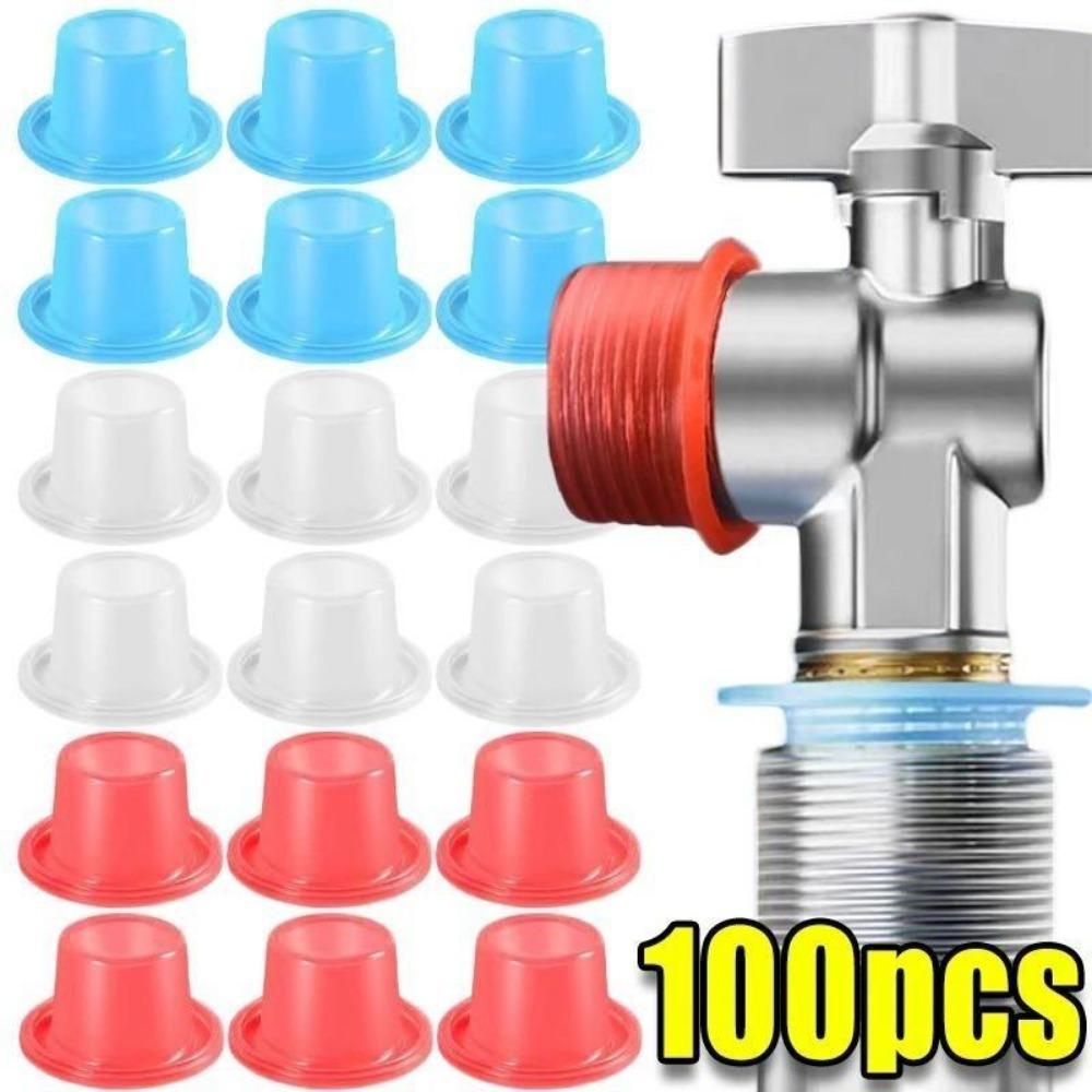Faucet Leak-proof Sealing Gasket Valve Threaded Pipe Hose Washer Silicone Raw Belt Seal O Ring for Plumbing Plug Prevent Leakage