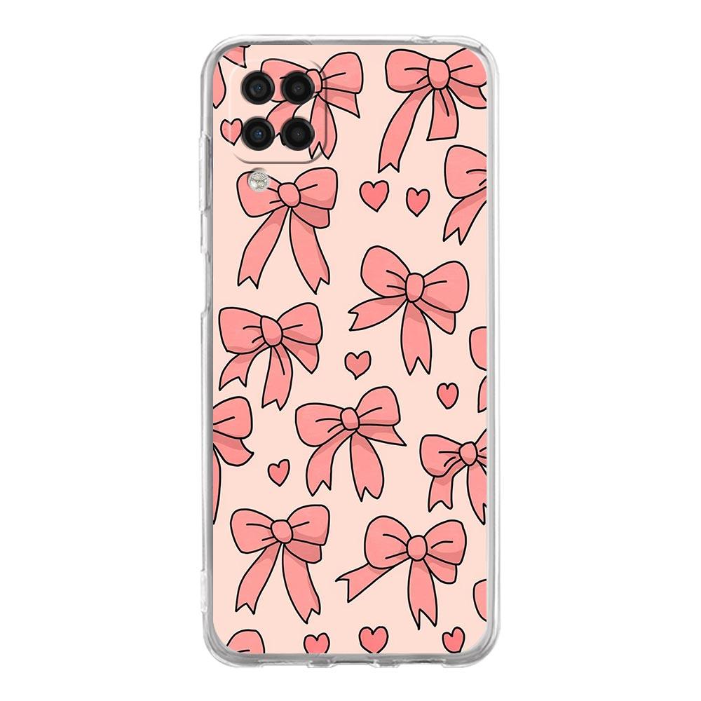 Phone Case For Samsung Galaxy A13 A33 A35 A55 A73 A53 A23 A51 A71 A21S A31 A41 A05s A03S A15 A25 5G Cover Cute Pink Heart Bow