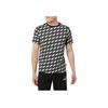 Puma High Street All Over Print Logo Casual Breathable Color Block Comfortable Short Sleeve T-Shirt Unisex Tops Black 588829-01