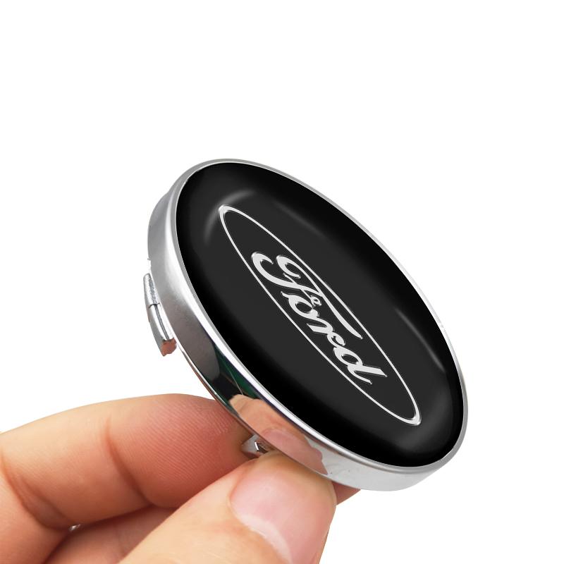 4pcs Car Wheel Center Hub Cap Logo Stickers Rim Cover Emblem Decal For Ford Fiesta MK7 Mondeo MK4 ST Focus MK1 MK2 MK3 Focus 2 3 4
