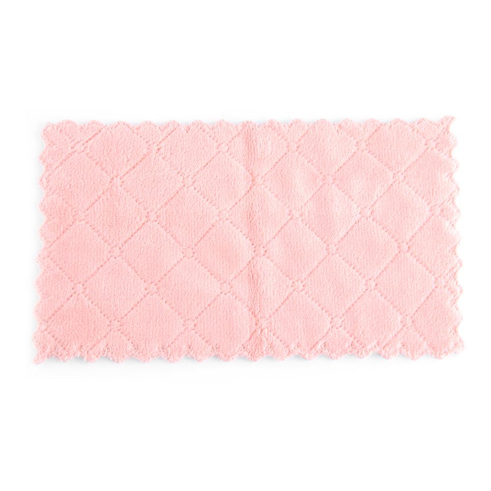 Dish Super Absorbent Microfiber Kitchen Clean Cloths Scouring Pad Cleaning Towel Non-stick Oil Rags