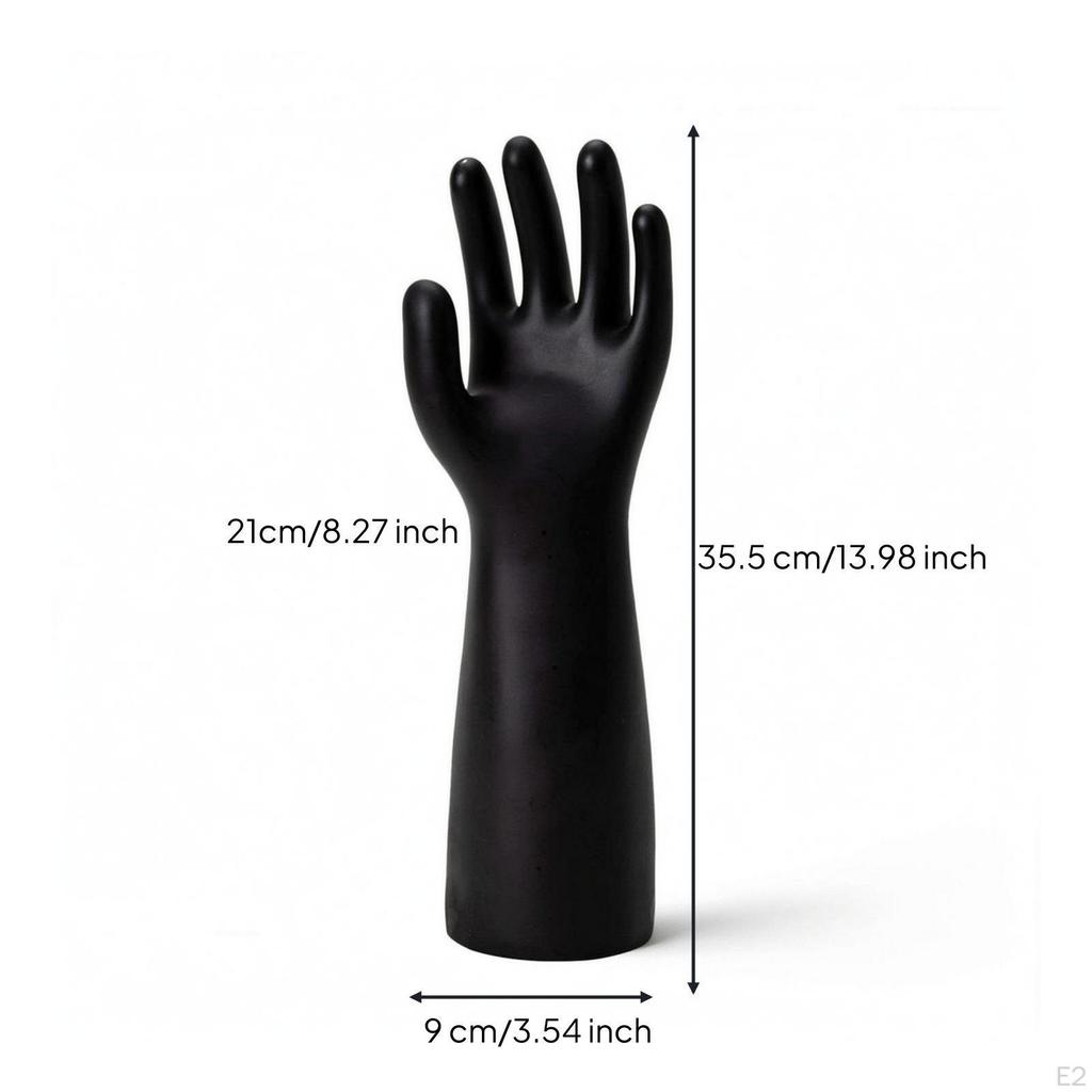 Mannequin Hand Matt Display für Einzelhändler, Fotografen, Foto-Requisite Schwarz Rechts