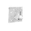 4pcs Punch Free Wall Hook Strong Adhesive Square /Round Bathroom Door Hook Single Hook Wall Mounted Towel Hanger Hook Clothe Bag