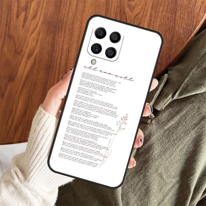 All Too Well Lyrics Case For Samsung Galaxy M14 M34 M54 M12 M32 M52 M15 M11 M13 M06 M16 M36 M56 M31 M53 M35 M55
