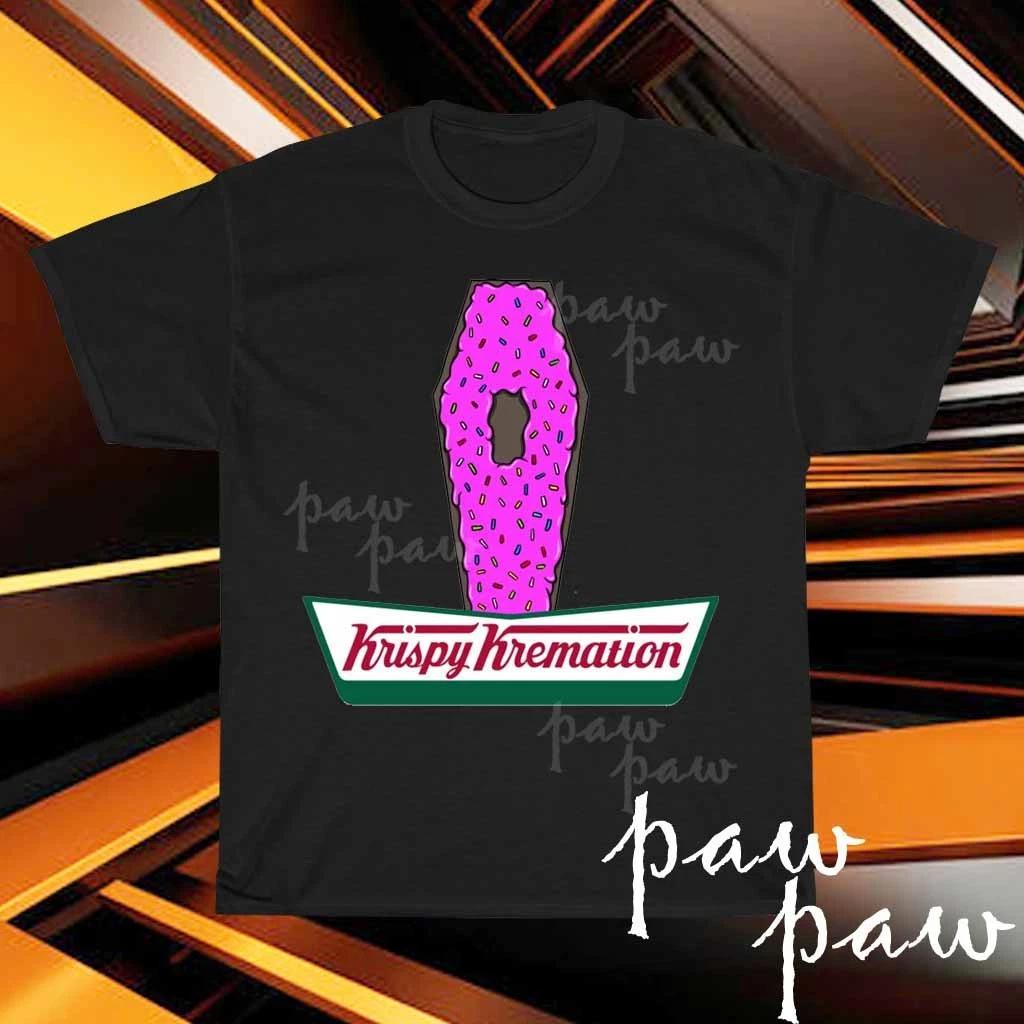 Krispy Kreme Doughnuts Restaurant Logo American T-Shirt Funny Size S to 5XL L
