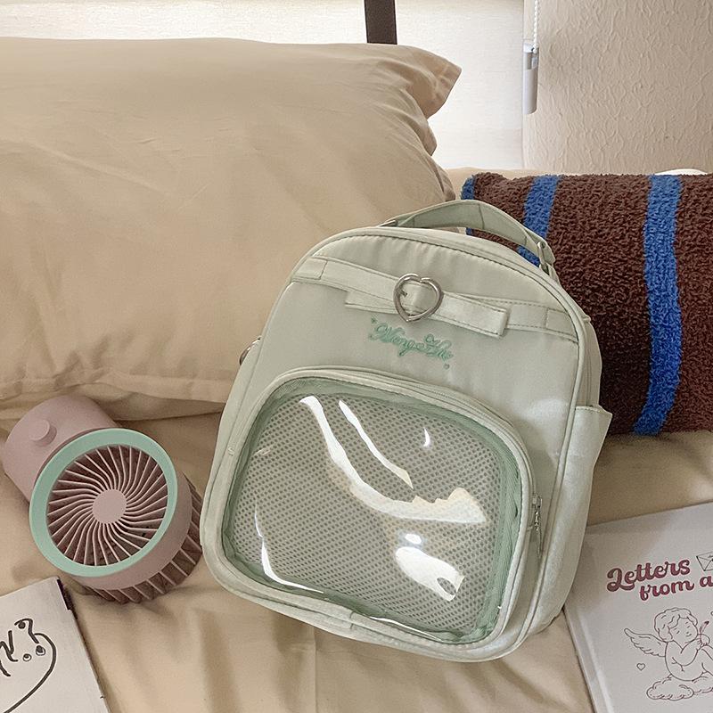 New Fashion Cute Bag Transparent Large Capacity Leisure Handbag Student Girl Shoulder Bag Backpack