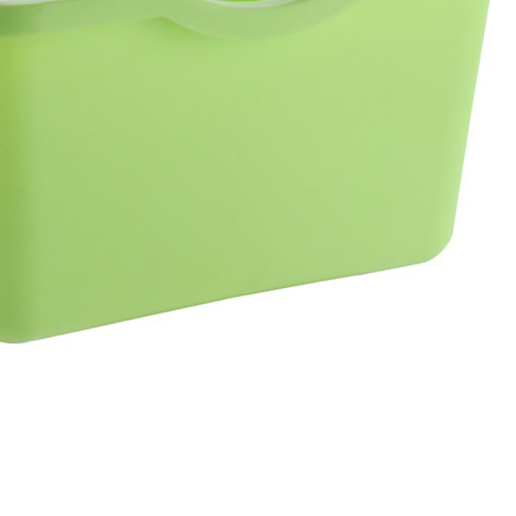 Hanging Trash Can Space Saving Large Capacity Uncovered Garbage Waste Bin for Home Kitchen Bathroom Small Size Green