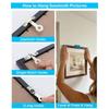 Full Display Hanging System With Measuring Guide And Grip Backing For Straightforward Installation