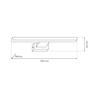 Pinto Chrome 12W Led Wall Lamp 50Cm