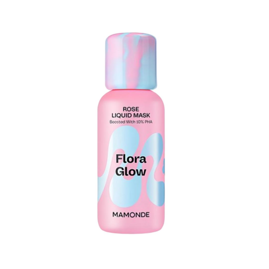 MAMONDE Flora Glow Rose Liquid Mask 80ml Radiance Boosting Hydrating Glow Treatment