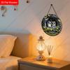 2D Plane Hanging Decorative Signs, Interior Wall or Door Decoration, Garden Decoration, Owl Pattern, Interesting Gifts for Family and Friends