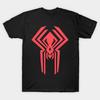 Men Black Print T-shirt Spidey 2099 No-Cut Transfer Paper Print Cotton Tshirt