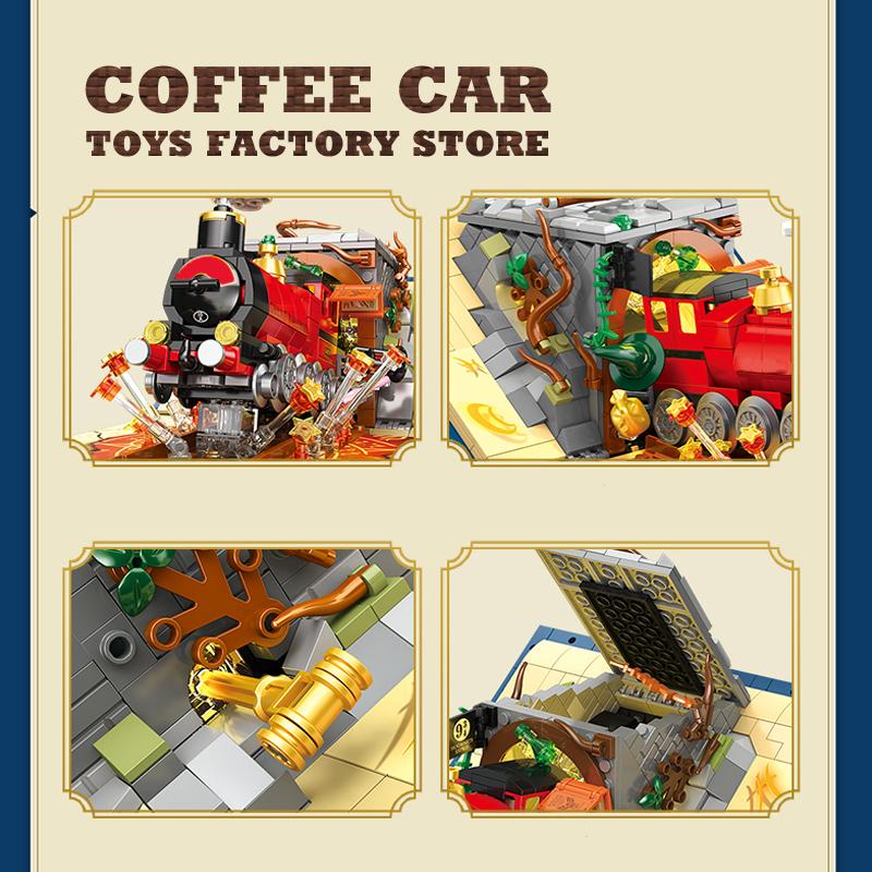 LED Magic Train Construction Blocks Puzzle Playthings Locomotive Station MOC Bricks Books Movie 3D Model Children Adult Birth Date Gifts DIY