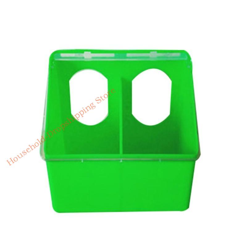 85AD Poultry Drinking Cups for Chicken Quail Hanging Plastic Feedd Bowls 2 Holes