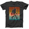 Elektrische Gitarre Bigfoot Retro Lustig Death Metal T-Shirt, Sweatshirt, Hoodie für Männer Frauen Kinder Hergestellt in Kanada Schwarz