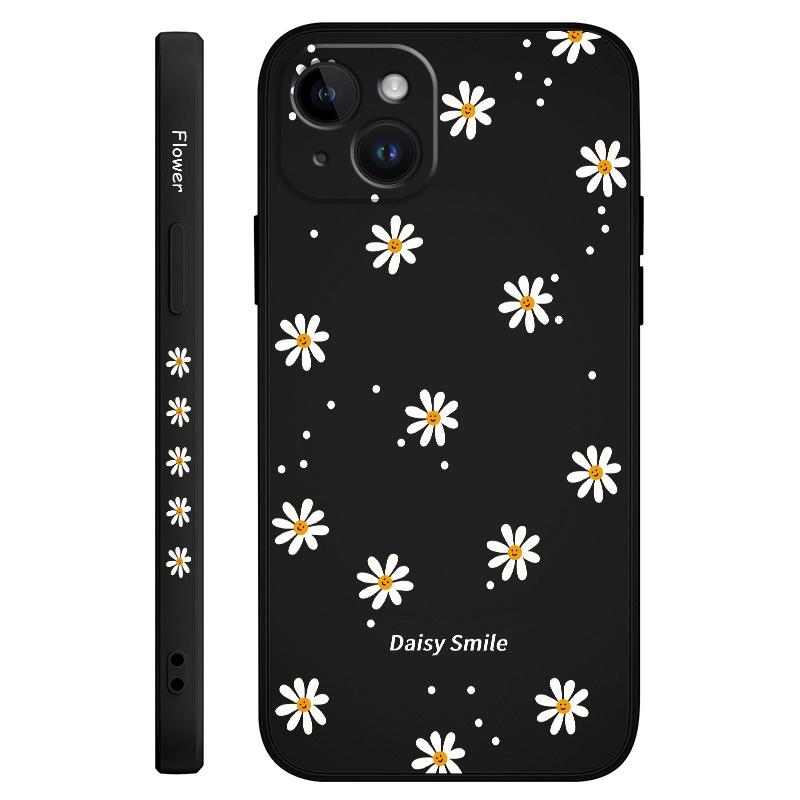

Smiling Daisy Phone Case For iPhone 17 17 Air 16 16e 15 14 13 12 11 X XR XS Plus Pro Max Mini Silicone Cover iPhone17