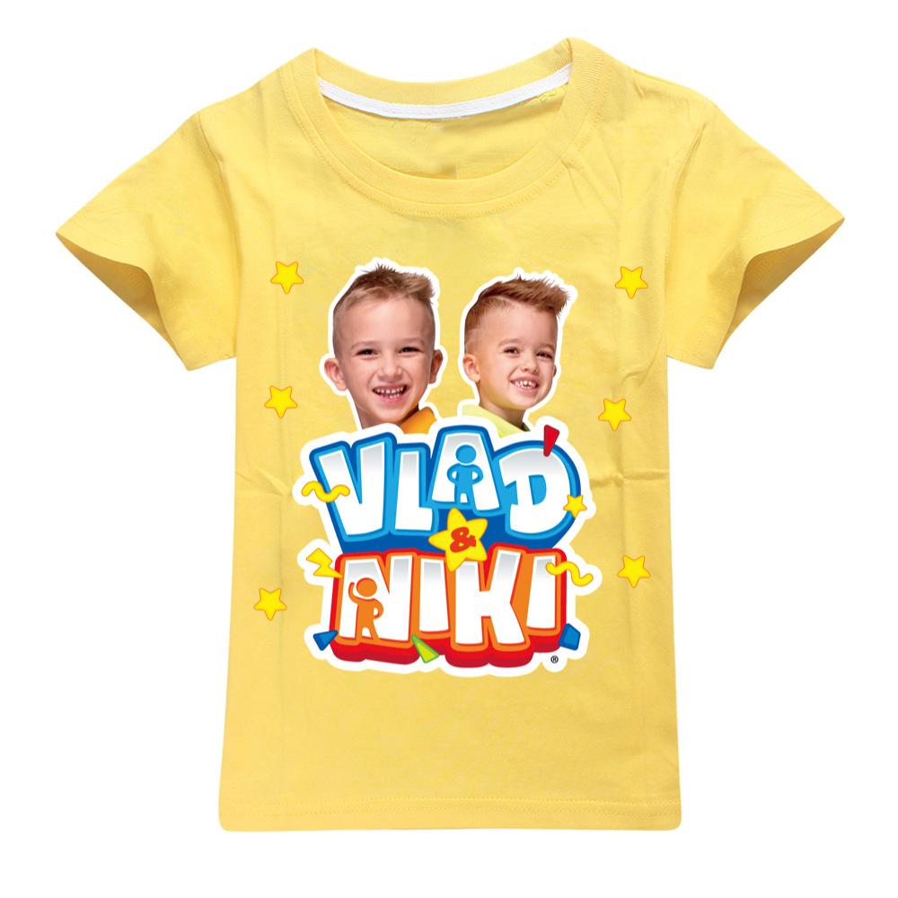 

Children Cute Vlad Niki Clothes Kids Summer Fashion T-shirt Baby Boys Cartoon Tshirts Toddler Girls Short Sleeve Casual Tops 110