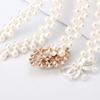 Damen Perlen Taillenkette, Koreanische Version Wasserdiamant Perlenverzierter Gürtel, Modisches und Süßes Kleid, Elastischer Gürtel für Damen