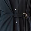 Maxza Unbalanced Drape Belted Shirt Dress Zd05qp600on