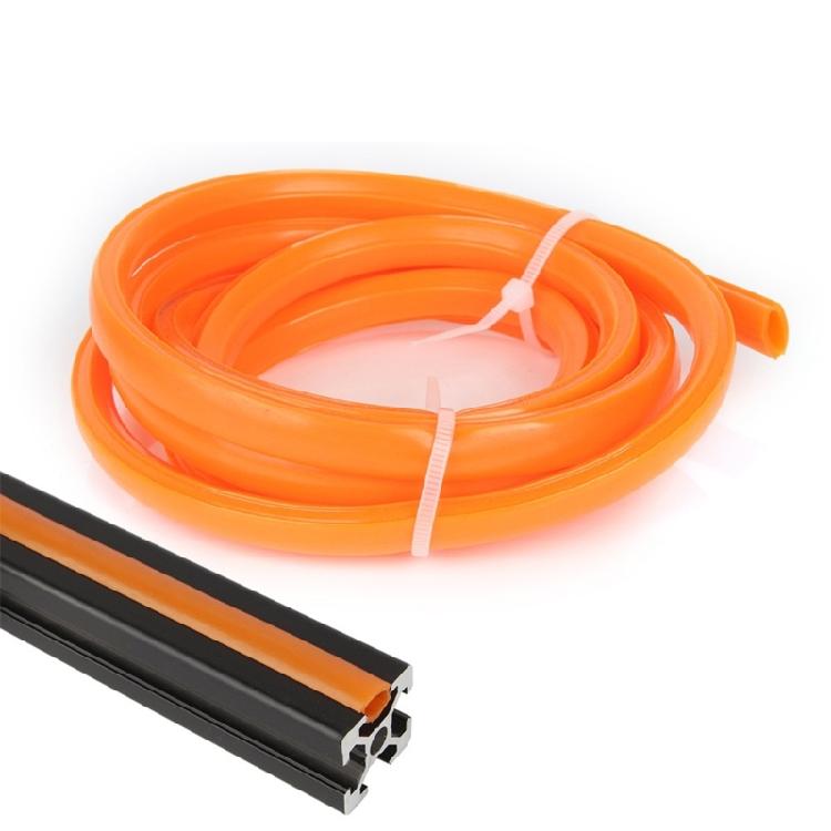 Colored 4 Meter PVC Flat Seal for Sealing and Decorating 2020 V Slot Aluminum Structure