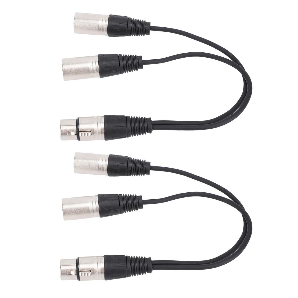 XLR Splitterkabel 3-Pin XLR Buchse auf Dual XLR Stecker Y-Kabel Plug and Play für Studio Bühne Mischpult Verstärker