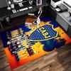 1pc Club Atlético Boca Juniors Print Area Rug - Soft,Washable Non-Slip Indoor Mat for Office Chairs,Living Room,Home Office Decorative Rug